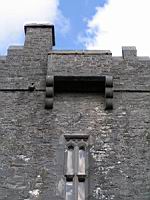 Irlande, Co Galway, Killarone, Aughnanure Castle, Machicoulis